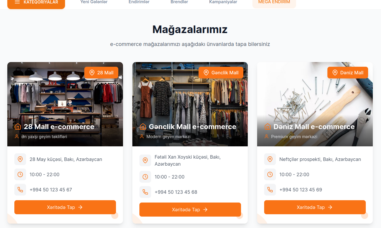 Dükanlar səhifəsi